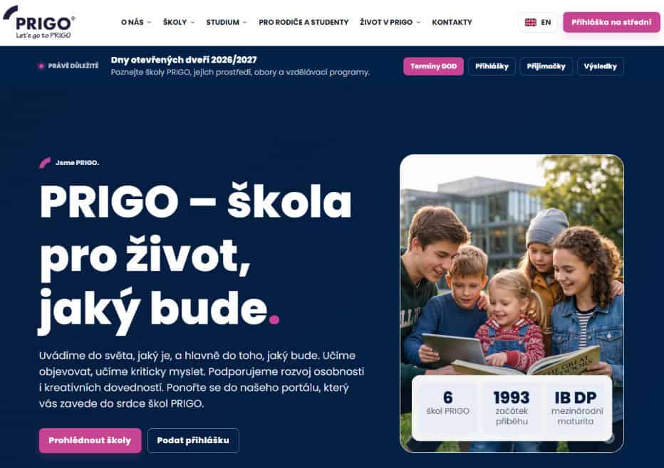 PRIGO | Škola pro život
